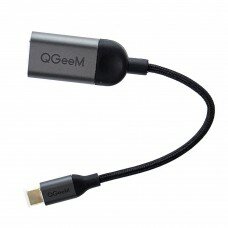 Кабель mini DisplayPort to HDMI QGeeM 15 см (Черный)