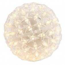 Светодиодный шар\звезда (14 см\теплый белый цвет\со 100 светодиодами)