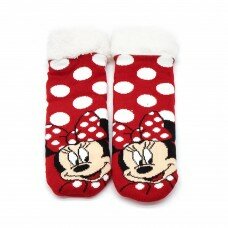 Носки тёплые Disney (красный\горох\Мики) 3-4 года