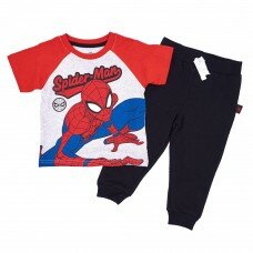 Комплект футболка и штаны MARVEL Spider-Man (красный\серый\синий\чёрный)