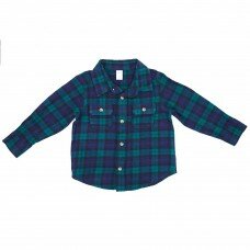Рубашка OLD NAVY (клетка/зеленый/синий/черный\карман)