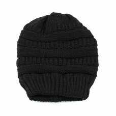 Шапка вязаная FASHION LADY HAT (черный/one size)