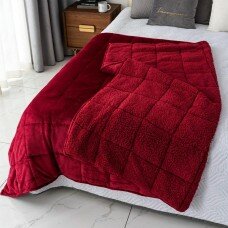 Одеяло с утяжелением от бессонницы (красный\1.20x1.80)
