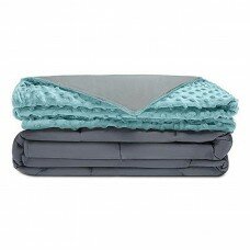 Одеяло с утяжелением от бессонницы (голубой\серый\ 2x1.50)