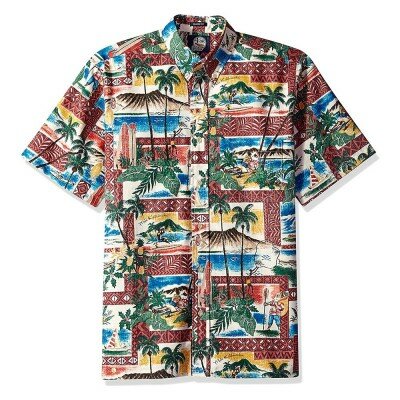 Рубашка с коротким рукавом REYN SPOONER (Гавайское Рождество\красный)
