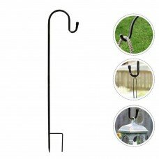 Садовый металлический крючок-крепление (чёрный) 90см
