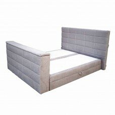 Кровать двуспальная (серый) 123см*235см*201см