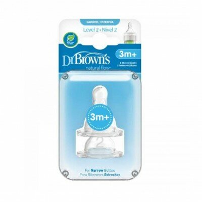 Соска для бутылки силик Dr. Browns (2 шт) размер 2